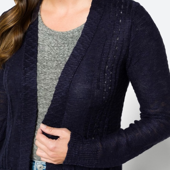 Adelle Two Pocket Pointelle Cardigan 